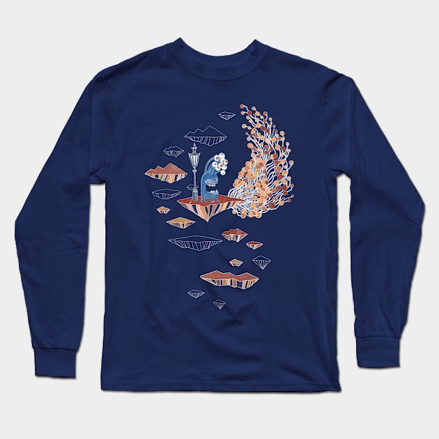 Alien Monster Long Sleeve T-Shirt by ruta13art